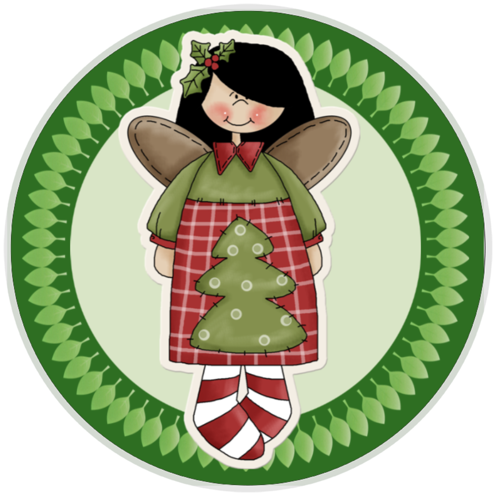 10” Country Angel Christmas Wreath Sign, Home Decor, Aluminum, The Ritzy Cactus