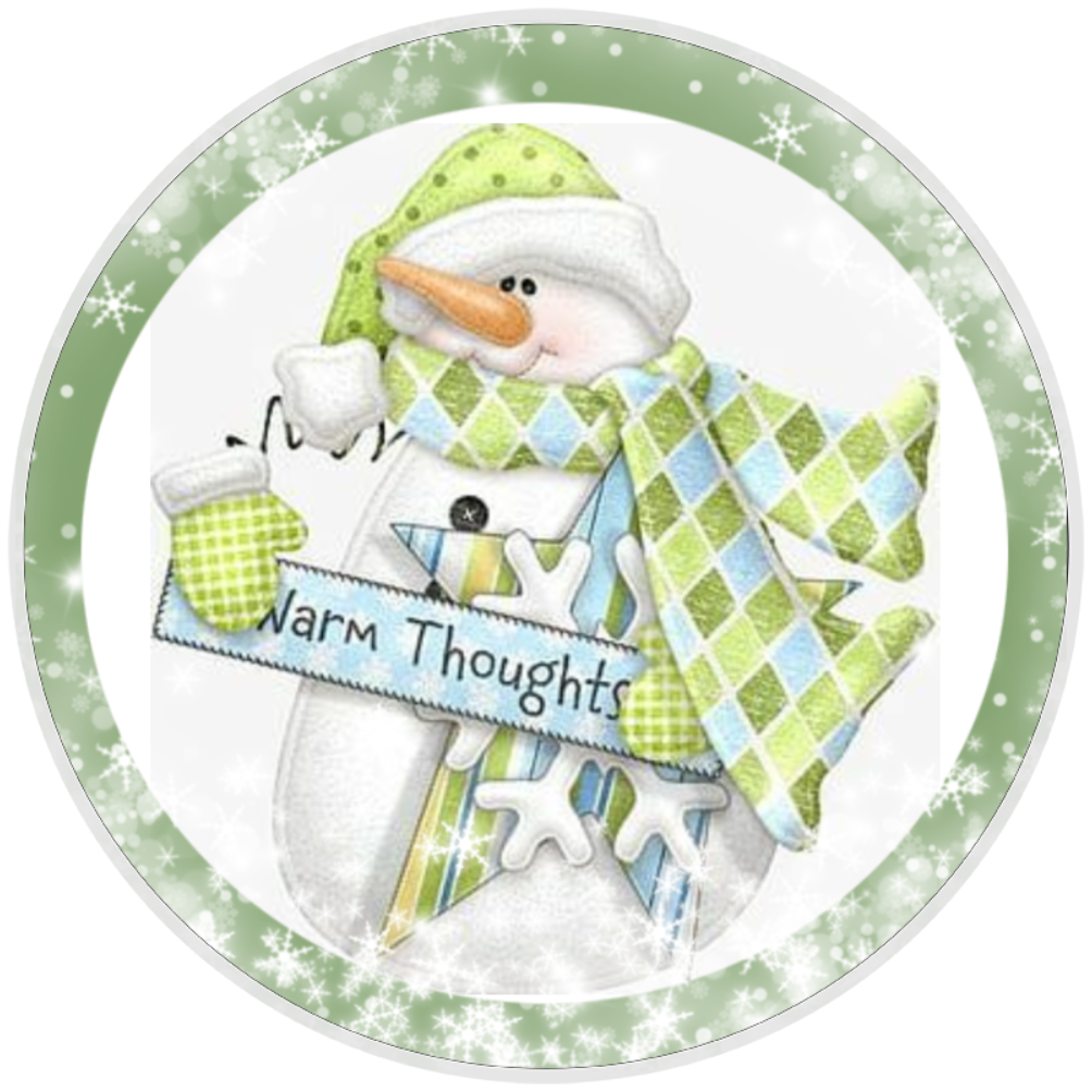 10” Snowman Warm Thoughts Wreath Sign, Home Decor, Aluminum, The Ritzy Cactus