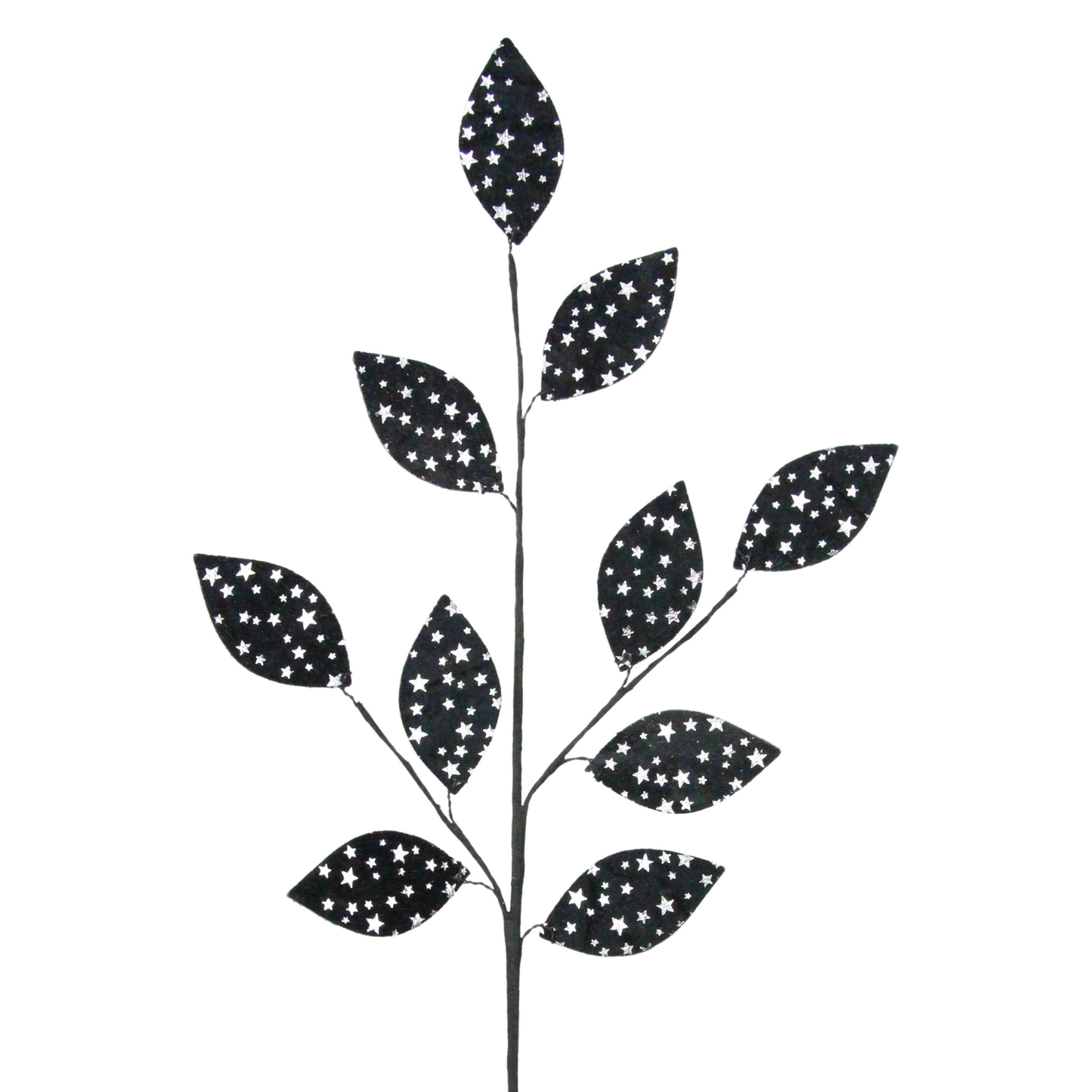 Star Fabric Halloween Leaf Spray| Stem Embellishment | DIY Wreath Supply