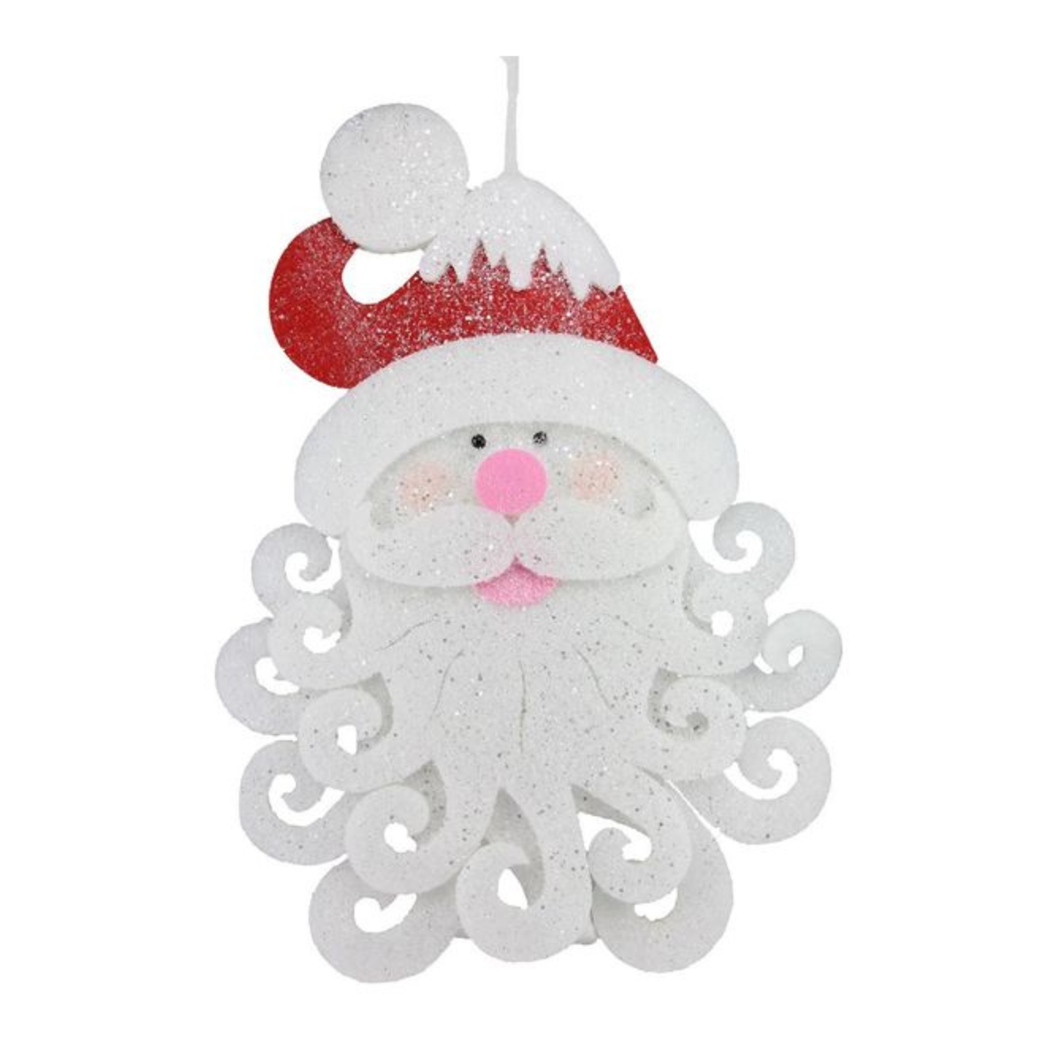 Felt Foam Santa Head 29.5"H x 19.5" W Wreath Attachment, Wreath Embellishment, Wreath Supplies, Home Decor, DIY Craft Supply