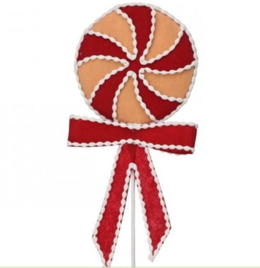 Sugar Spice Lollipop Stem Embellishment, Holiday Spray, DIY Wreath Supply, The Ritzy Cactus
