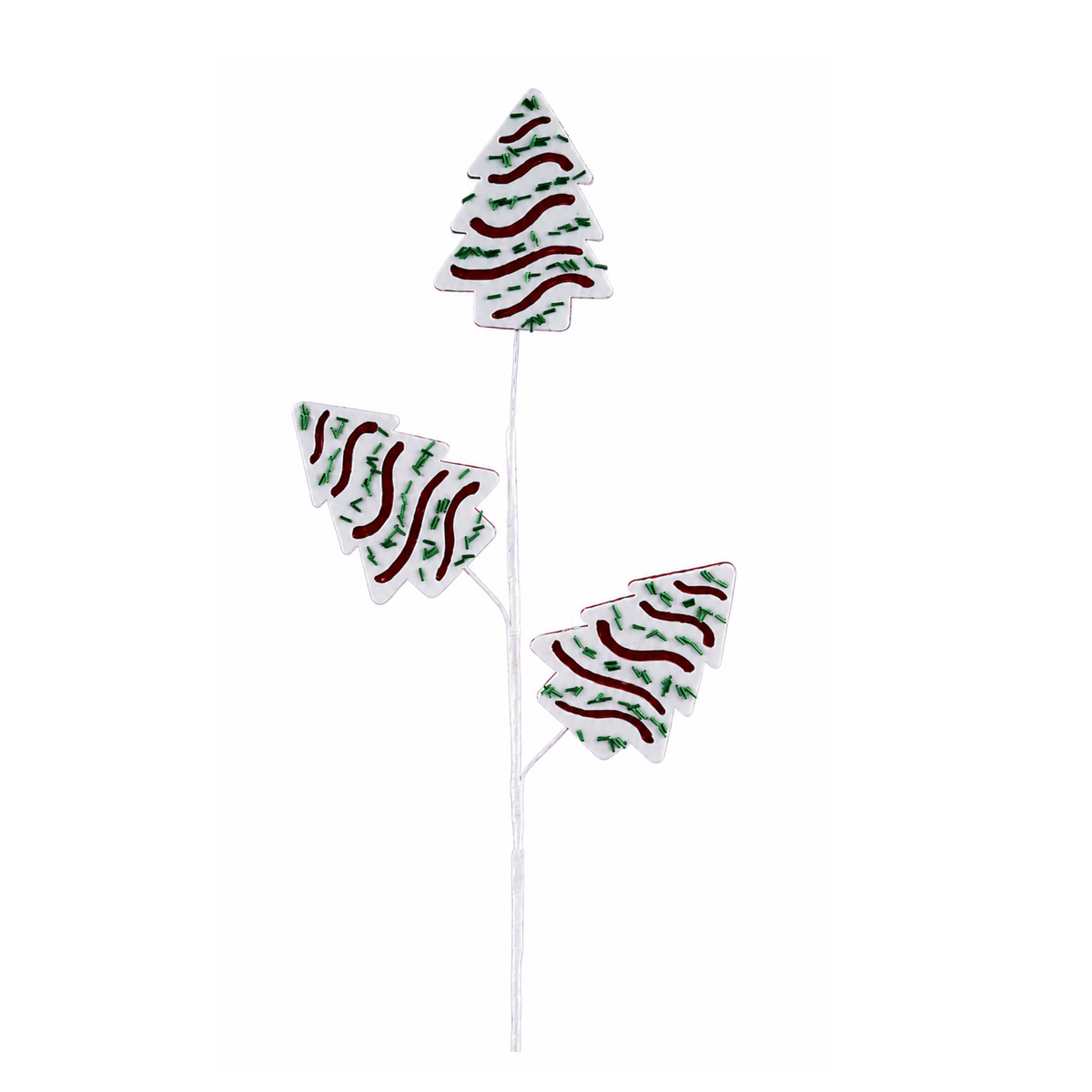 Felt Bead Christmas Tree Cake Spray 27" Holiday Wreath Embellishment