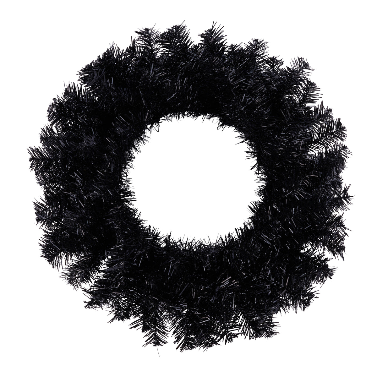 Black Metallic Wreath Base 20 Inch 135 Tips, Wreath Form, Craft Supplies, DIY Crafts, Wreath Making