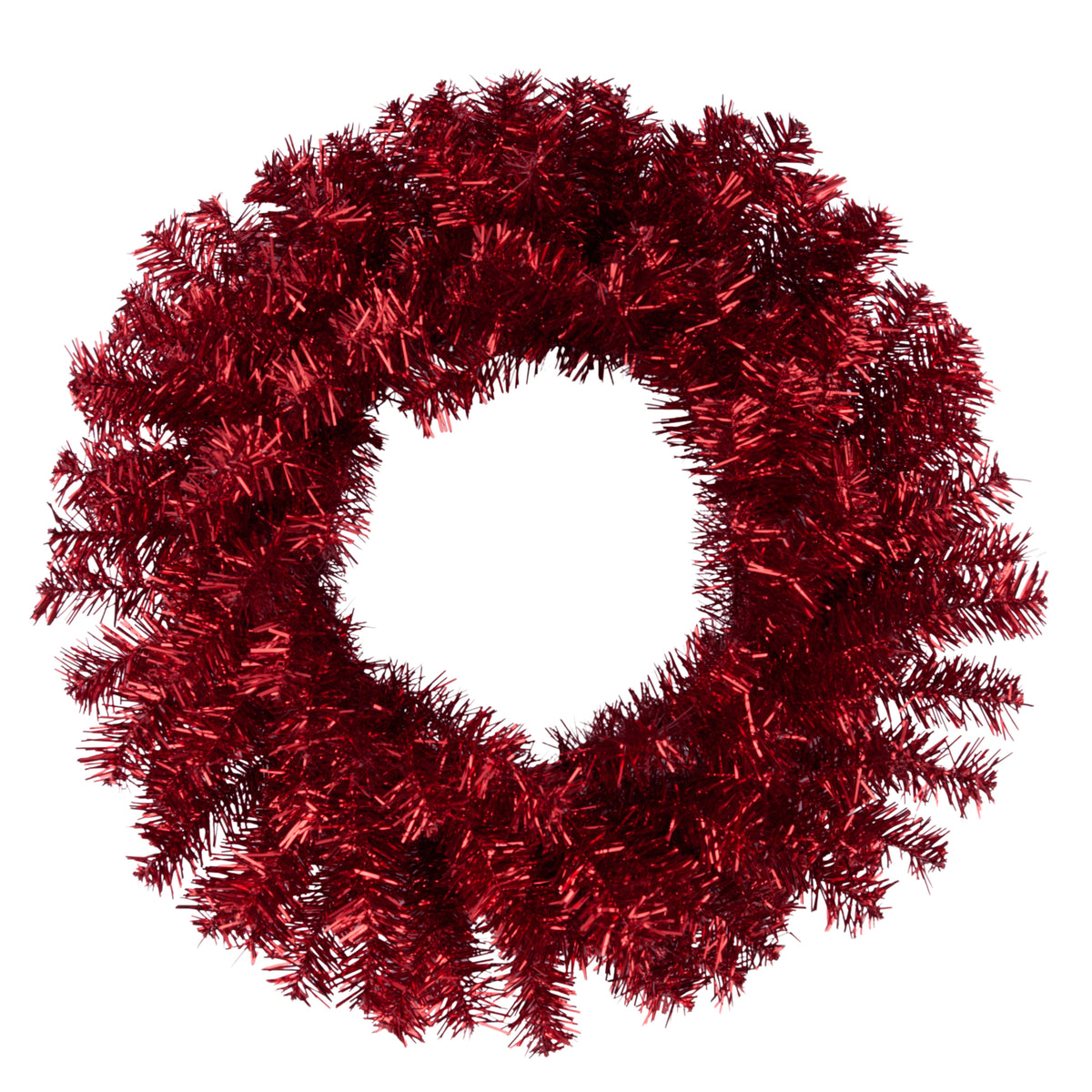 Red Metallic Wreath Base 20 Inch 135 Tips, Wreath Form, Craft Supplies, DIY Crafts, Wreath Making