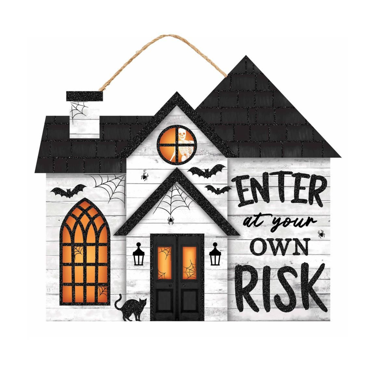 Haunted House Wreath Attachment – Door Decor Wreath Attachment