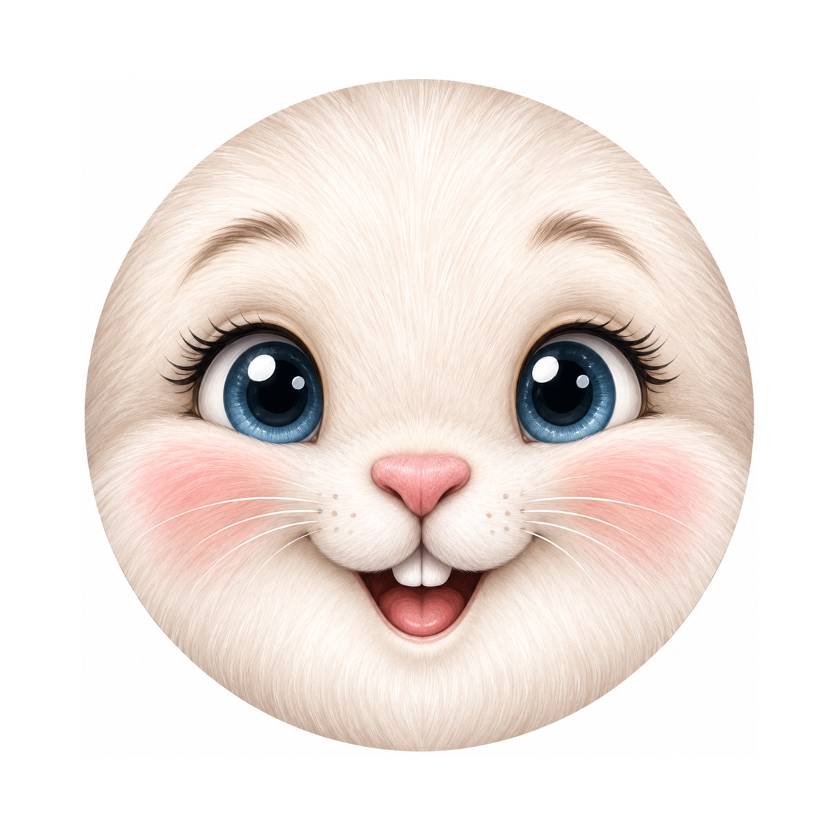 10" Bunny Face Sign, Metal Wreath Sign, Easter Sign Home Decor