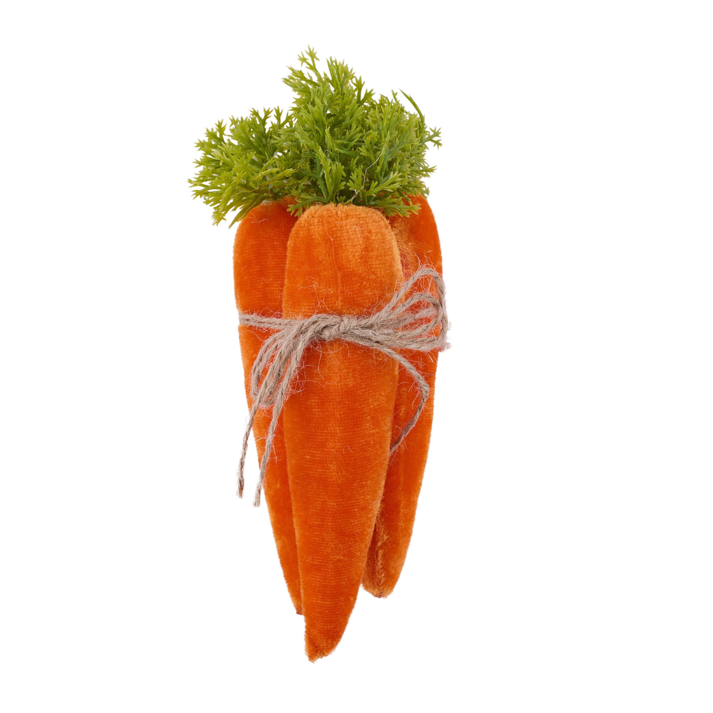 7" Velvet Carrot Bundle – Decorative Attachment for Wreaths| Easter Embellishment | DIY Wreath Supply