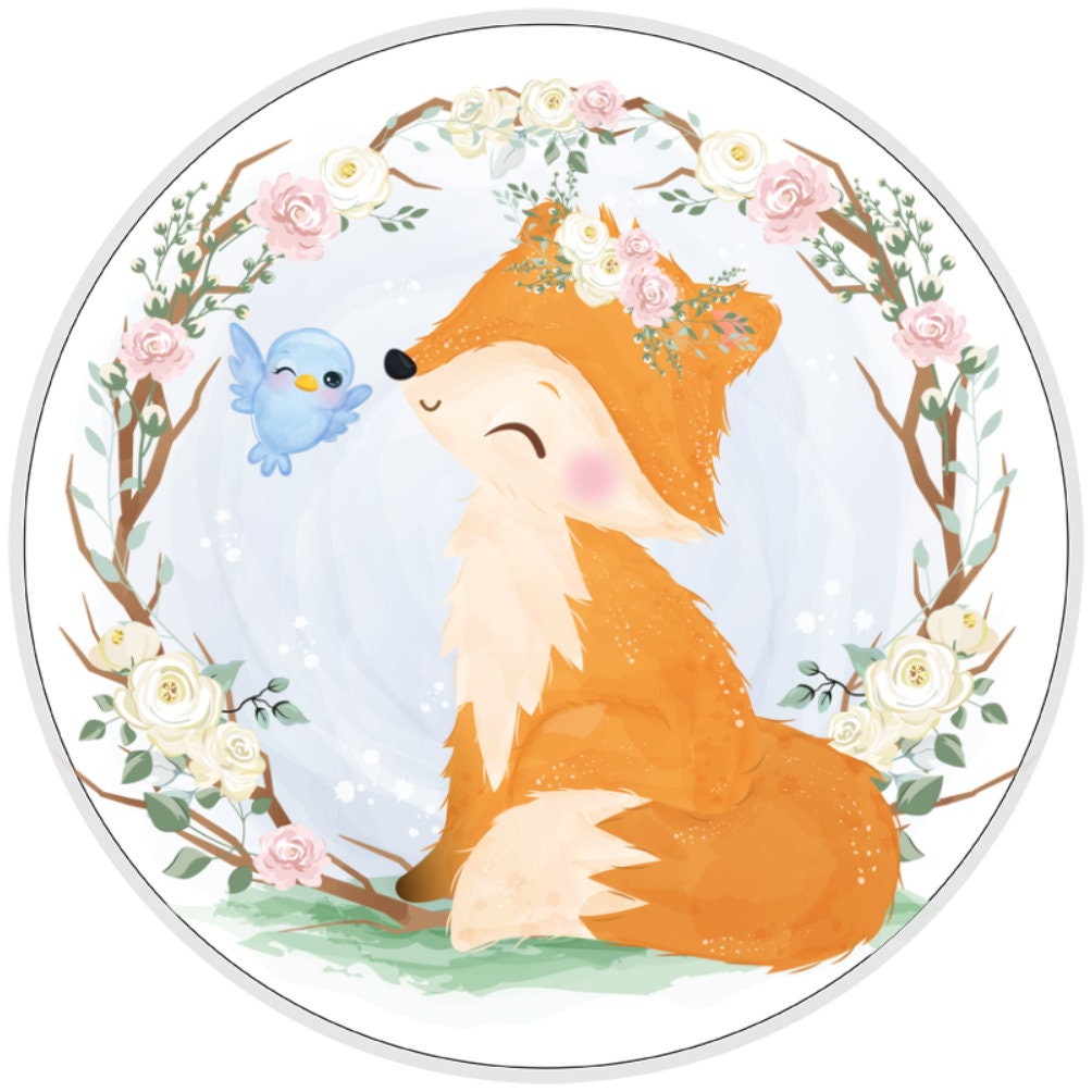 10 Woodland Fox Sign, Wreath Sign, Home Decor