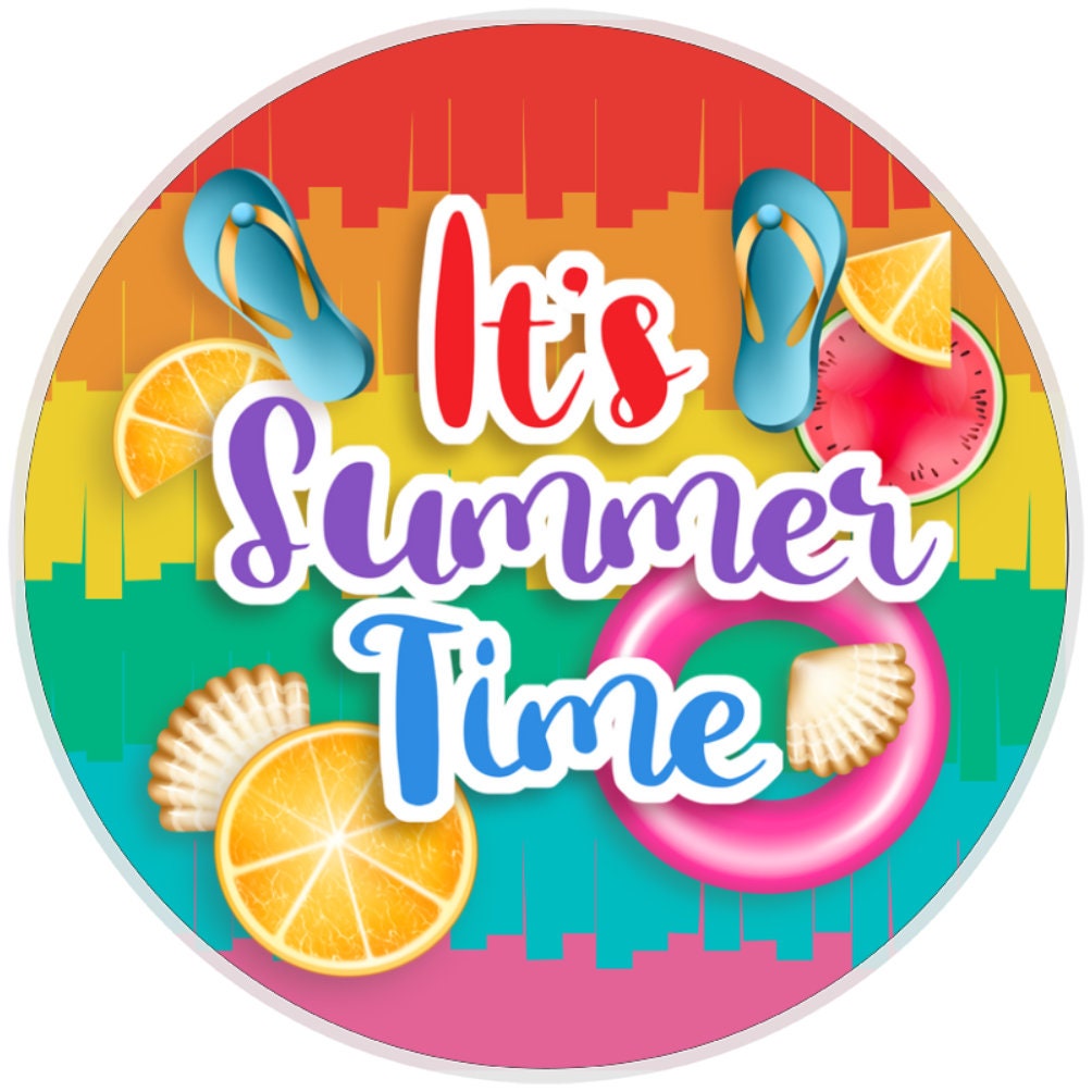 10 Summer Time Sign, Wreath Sign, Home Decor
