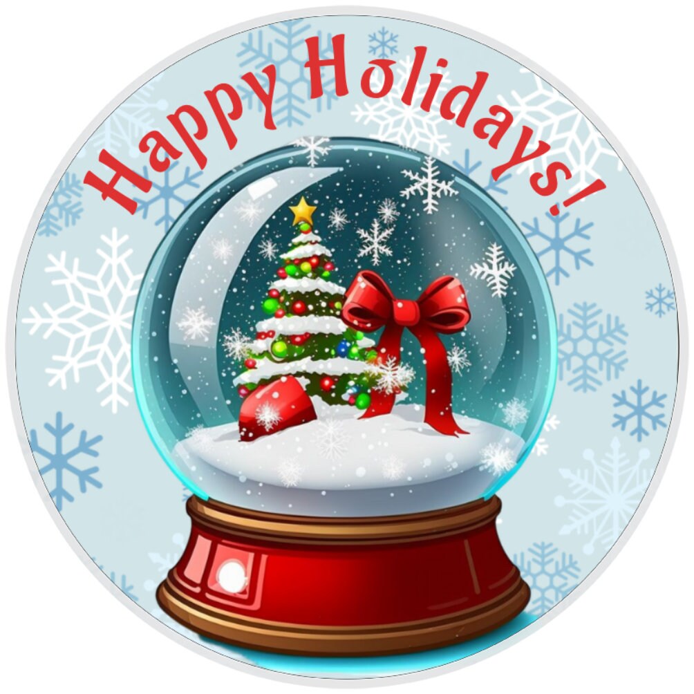 10 Christmas Tree Snow Globe Sign, Wreath Sign, Home Decor