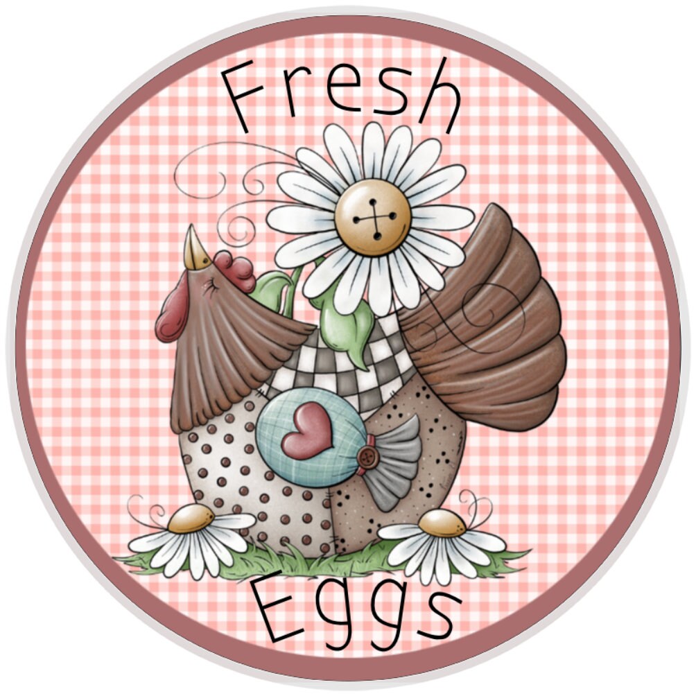 Fresh Eggs Country Chicken Sign, Wreath Sign, Home Decor