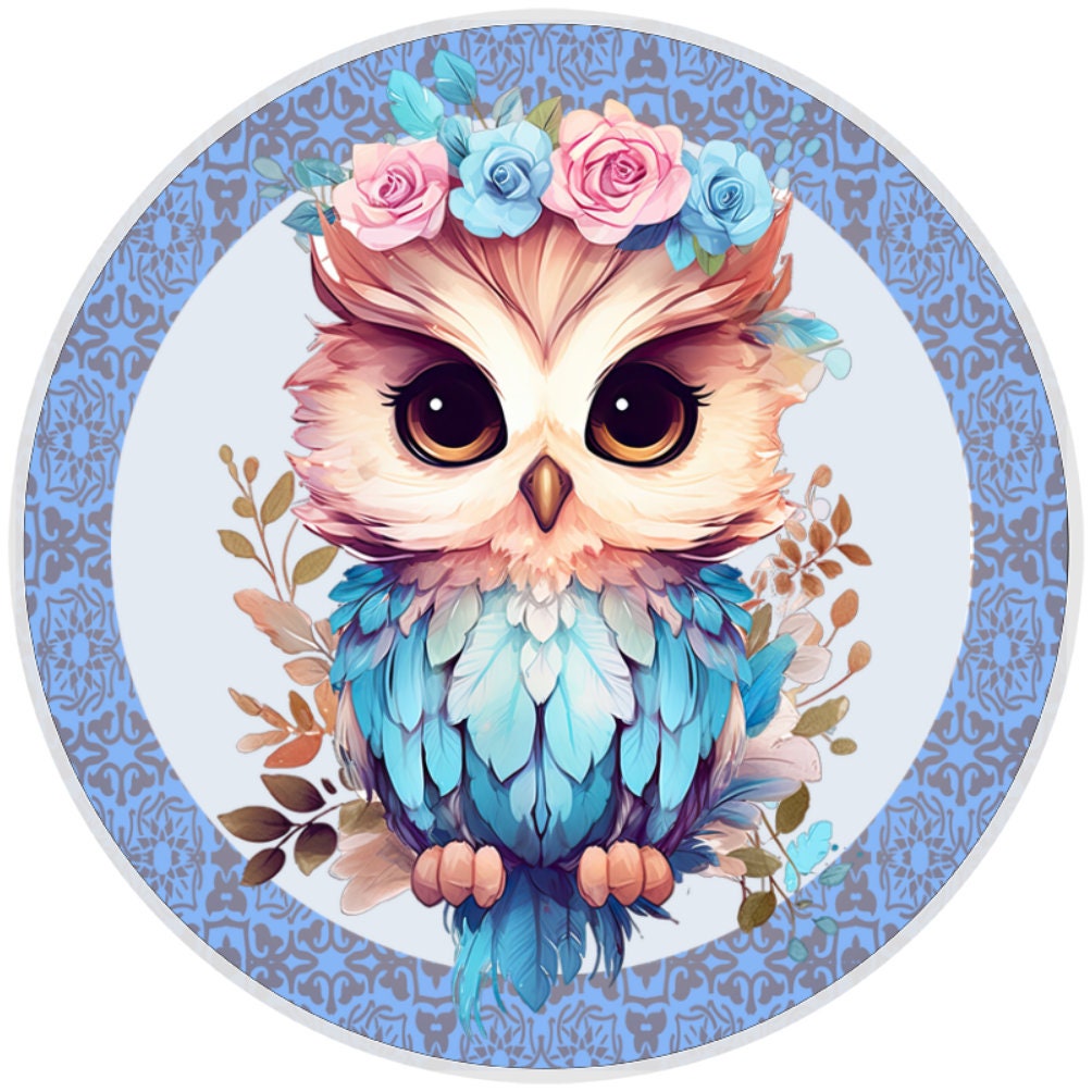 10 Owl Floral Sign, Wreath Sign, Home Decor, Metal Sign, The Ritzy Cactus