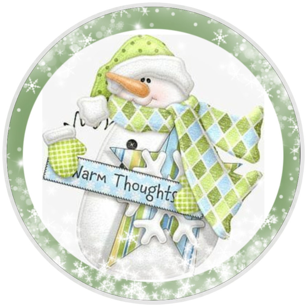 10 Snowman Warm Thoughts Sign, Wreath Sign, Home Decor, The Ritzy Cactus, Gift