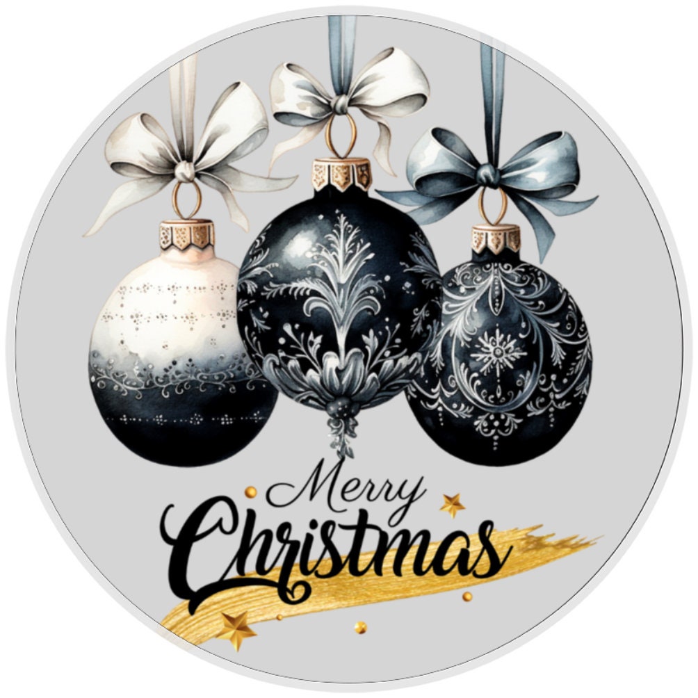 10 Merry Christmas Ornaments Sign, Wreath Sign, Home Decor