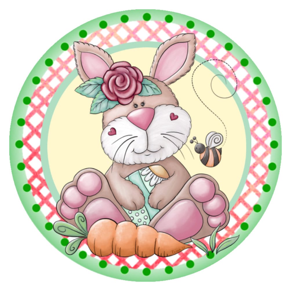 10 Easter Bunny Buzz Sign, Wreath Sign, Home Decor