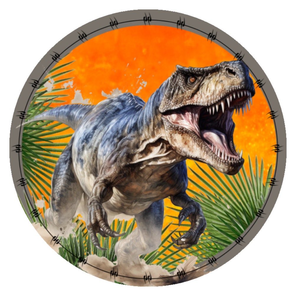 10 Dinosaur T Rex Sign, Metal Wreath Sign, Home Decor