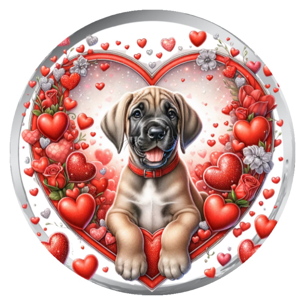 10 Blood Hound Dog Valentine Sign, Wreath Sign, Home Decor, Gift