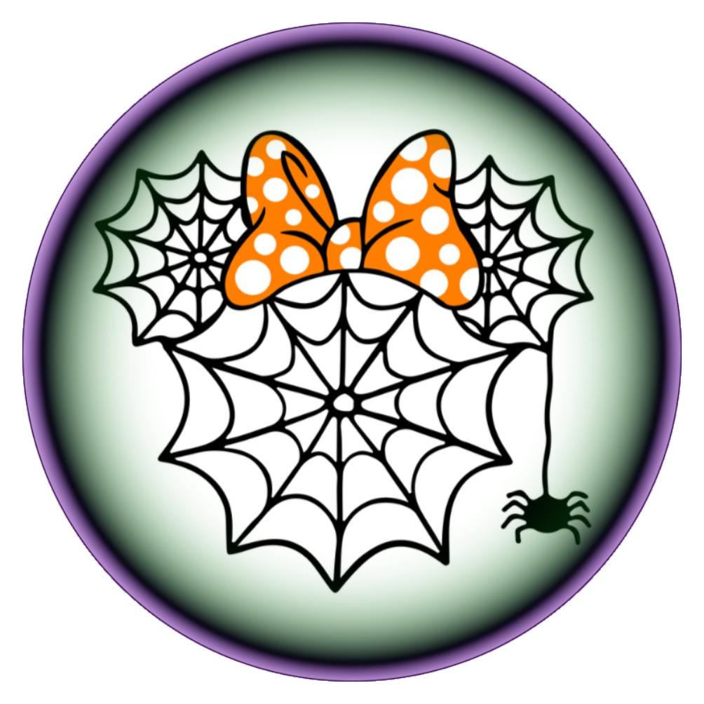 10 Miss Mouse Spider Web Halloween Wreath Sign, Metal Wreath Sign, Home Decor