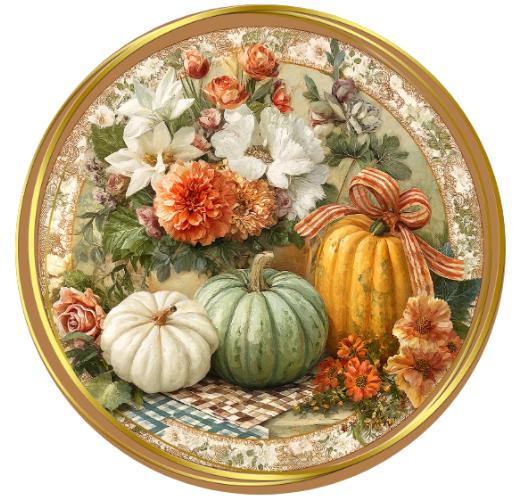 10 Farmhouse Fall Country Green Pumpkin Sign, Wreath Sign, Metal Sign, Home Decor