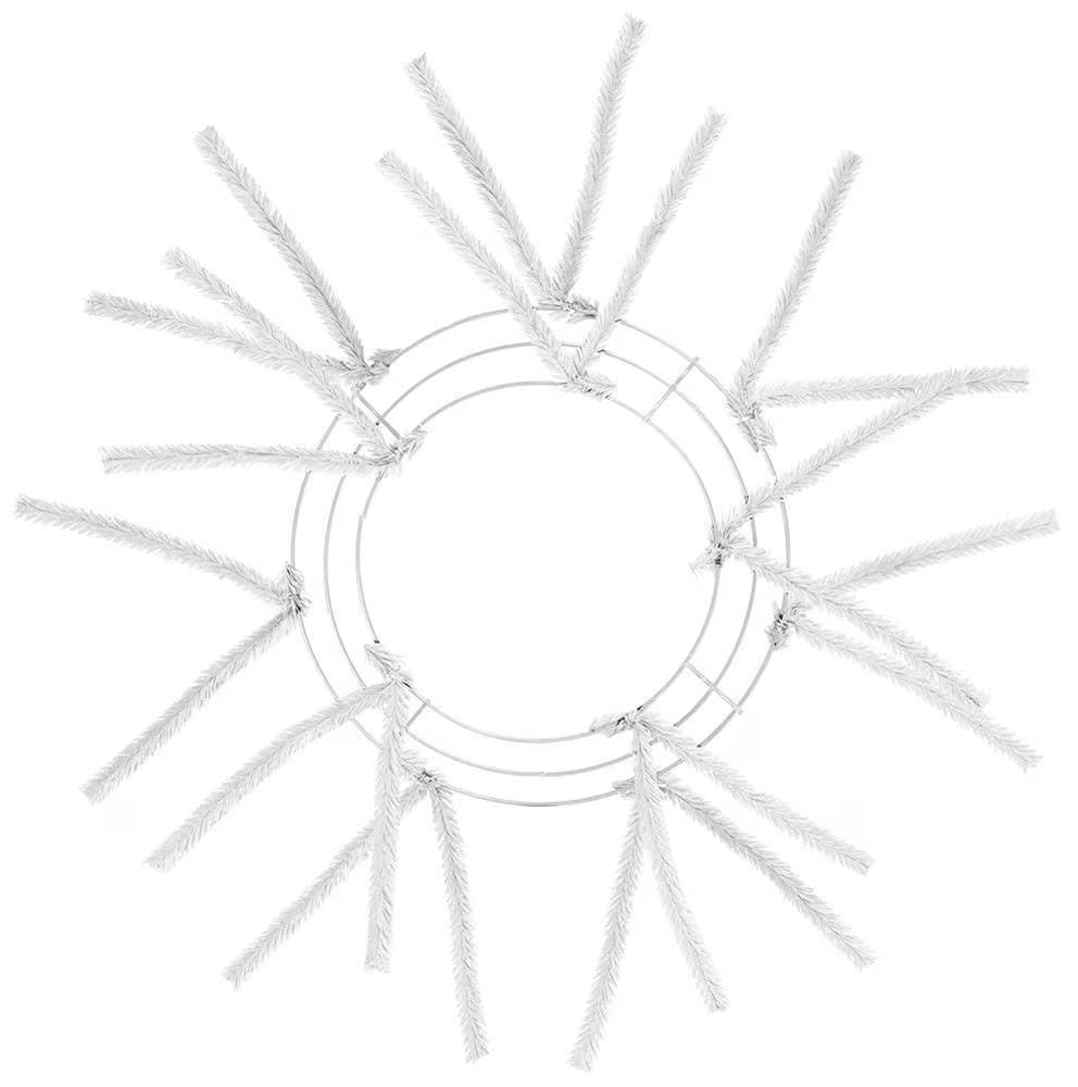 10" White Pencil Wreath Form, 12 placements, Craft Supplies, DIY Wreath frame
