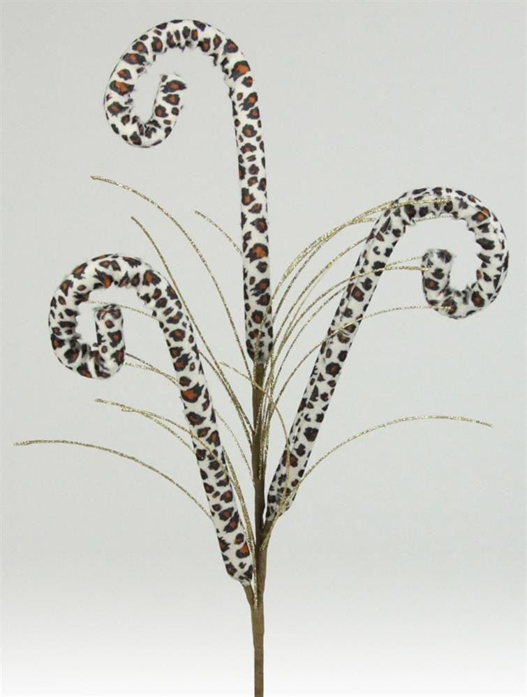 31" Leopard Print Coil Spray | Animal Print Spray | DIY Decor Wreath Embellishment | Wreath Supplies