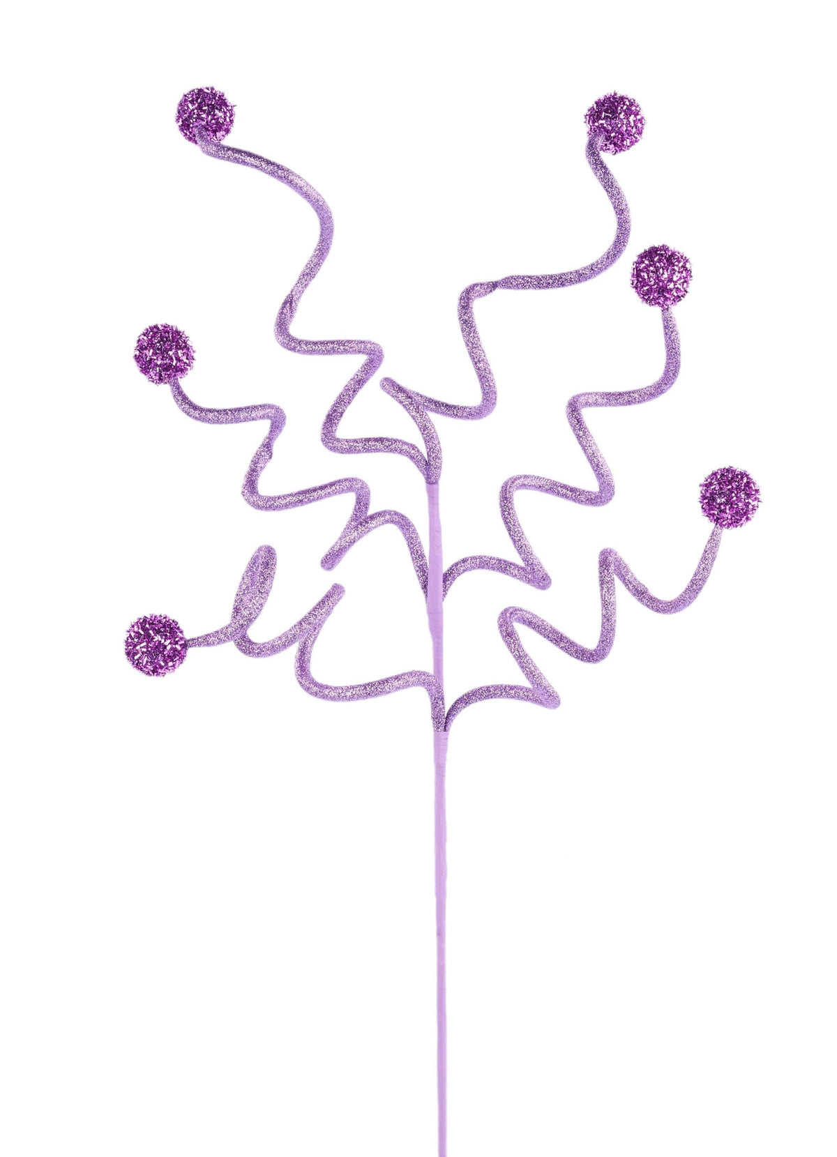 28"L Purple Glitter Ball Spray, Wreath Embellishment, Wreath Supplies, Spring Spray, Halloween Spray , DIY Craft Supply