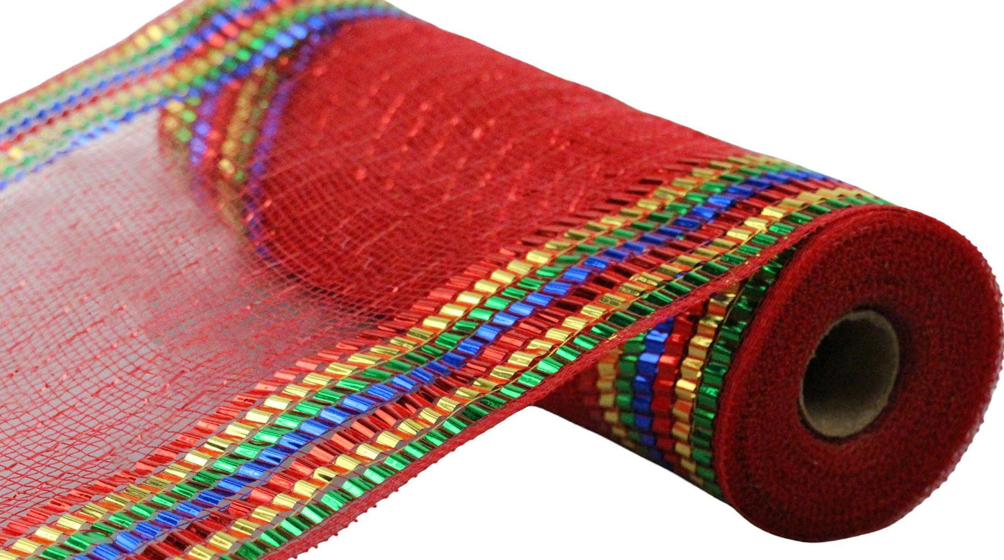 Red/Gold/Emerald/Royal Nutcracker Deco Mesh -10 inches x 10yards, Poly Deco Mesh, Craft Supplies, DIY Crafts, Wreath Making