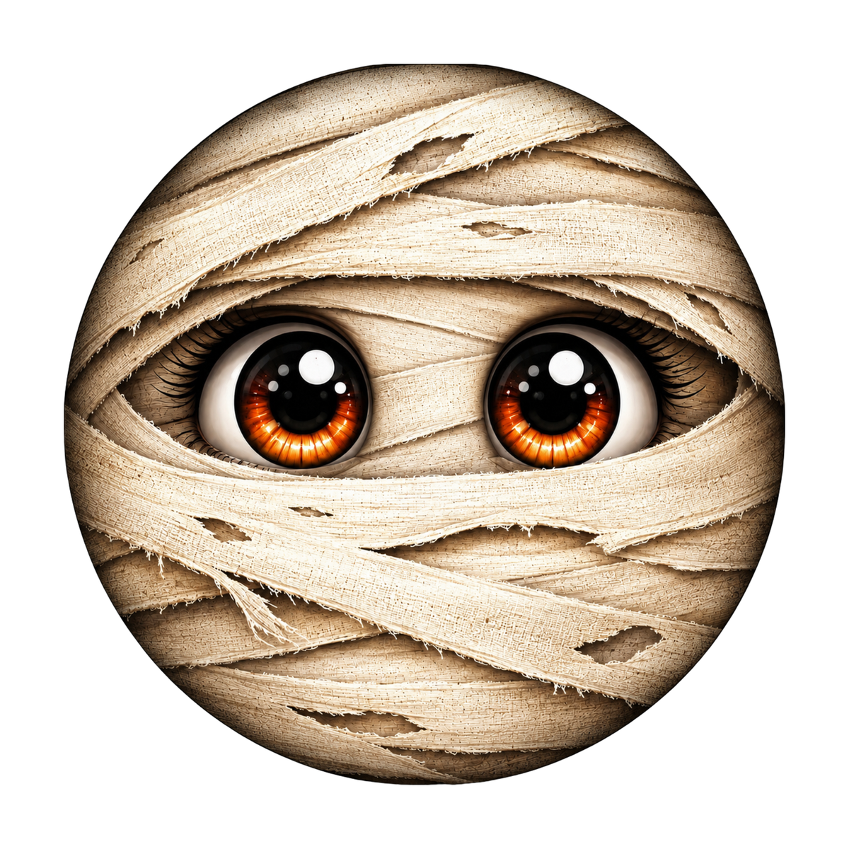 10" Mummy Face Sign, Metal Wreath Sign, Home Decor