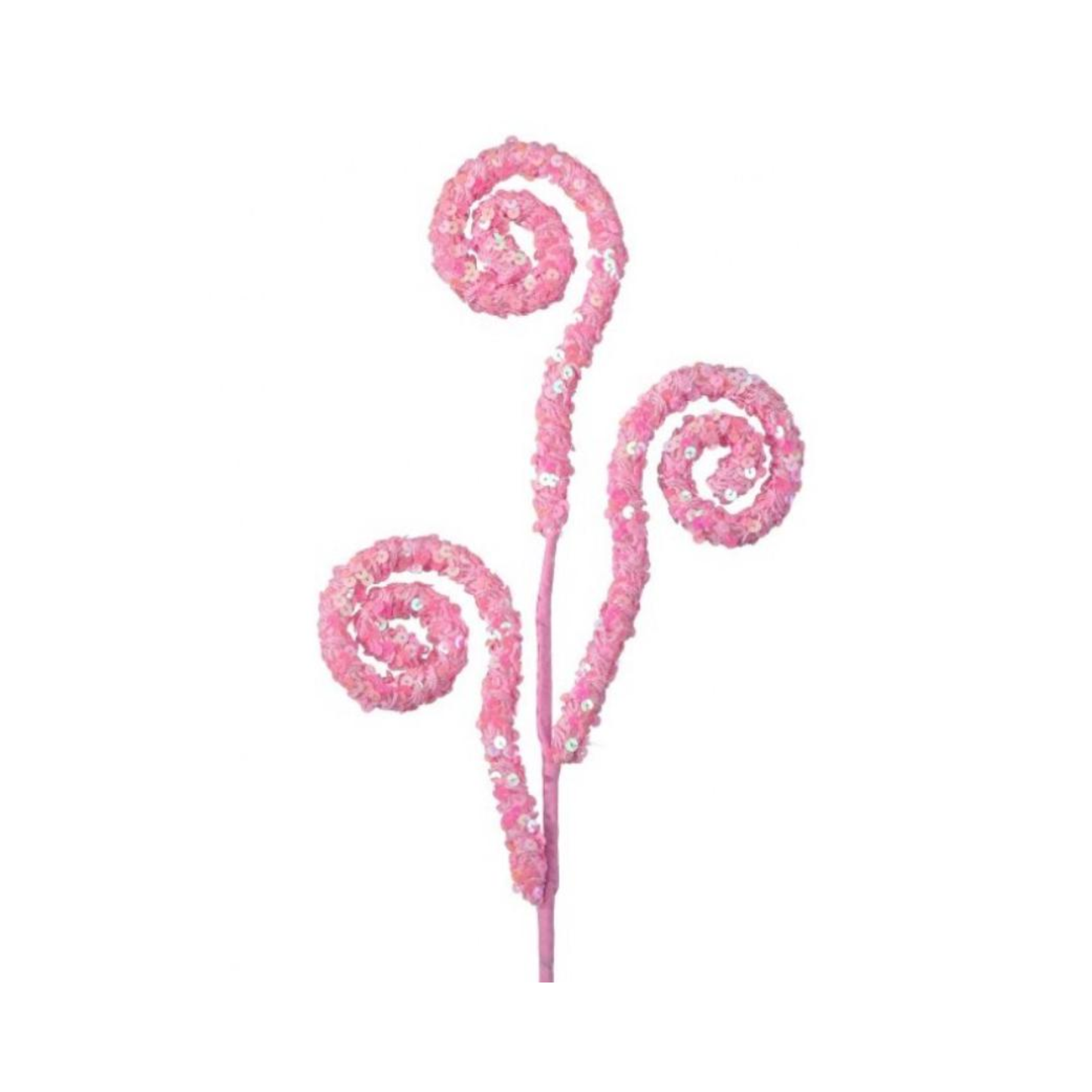 29" Pink Sequin Spring Curl Spray| Holiday Spring Spray | DIY Easter Decor Wreath Embellishment | Wreath Supplies