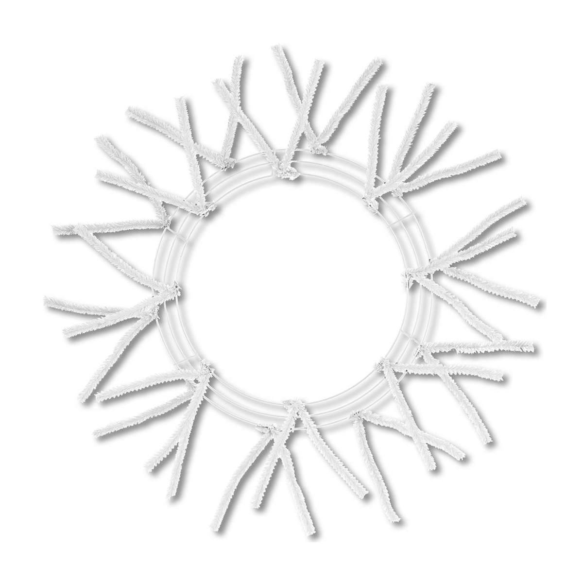 15” White Pencil Wreath Form, 18 placements, Craft Supplies, DIY Wreath frame