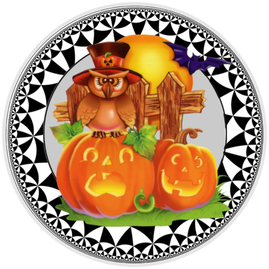 10” Halloween Fall Turkey Sign, Home Decor, Aluminum, The Ritzy Cactus