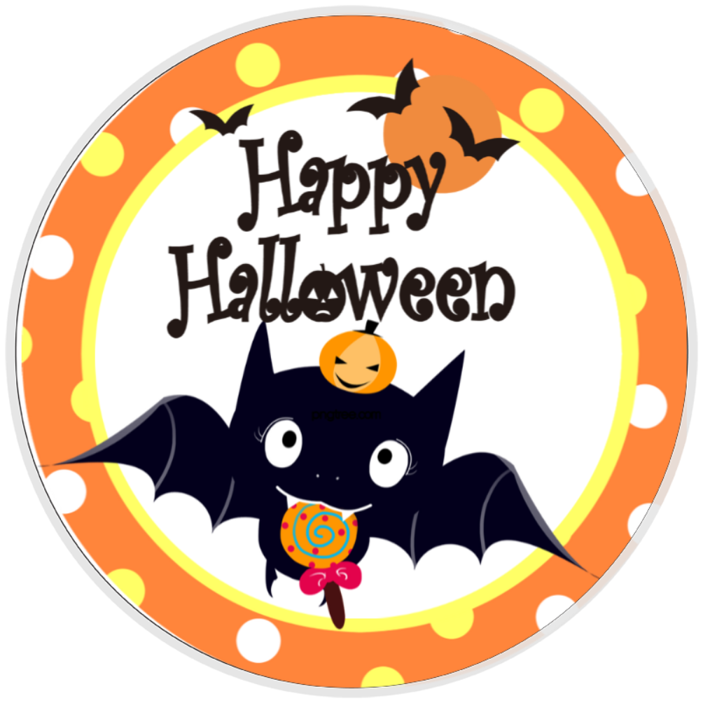 10” Polka Dot Bat Halloween Wreath Sign, Home Decor, Aluminum, The Ritzy Cactus