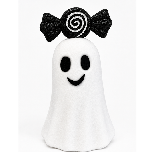 Sweet & Spooky Ghost with Bow 14" Attachment, DIY Supplies, Halloween Wreath Home Decor