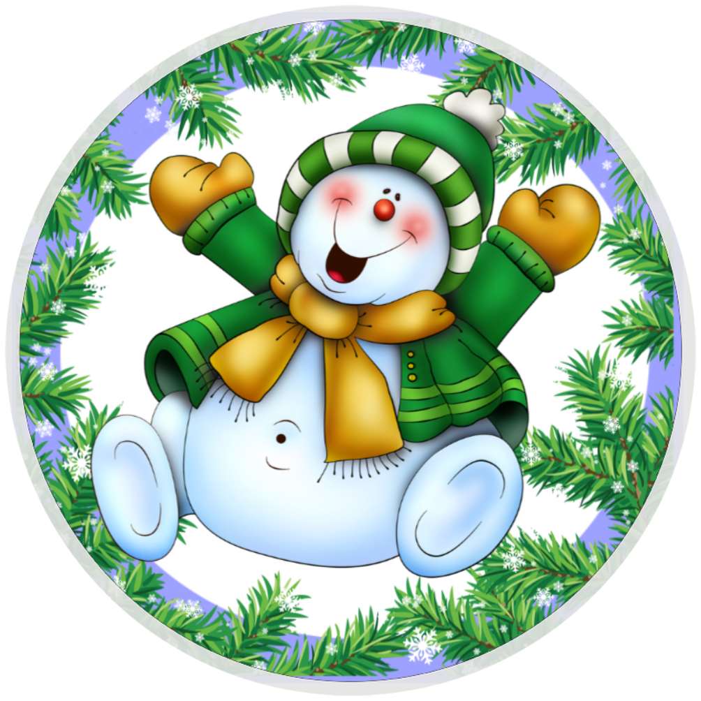 10 Happy Snowman Winter Wreath  Sign, Home Decor, Aluminum, The Ritzy Cactus