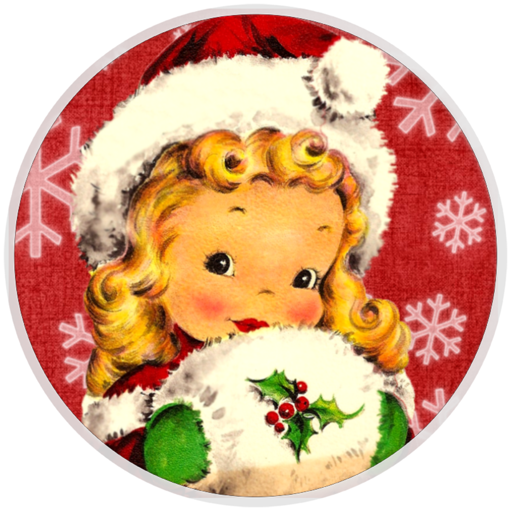 10 Old Fashioned Winter Girl Wreath  Sign, Home Decor, Aluminum, The Ritzy Cactus