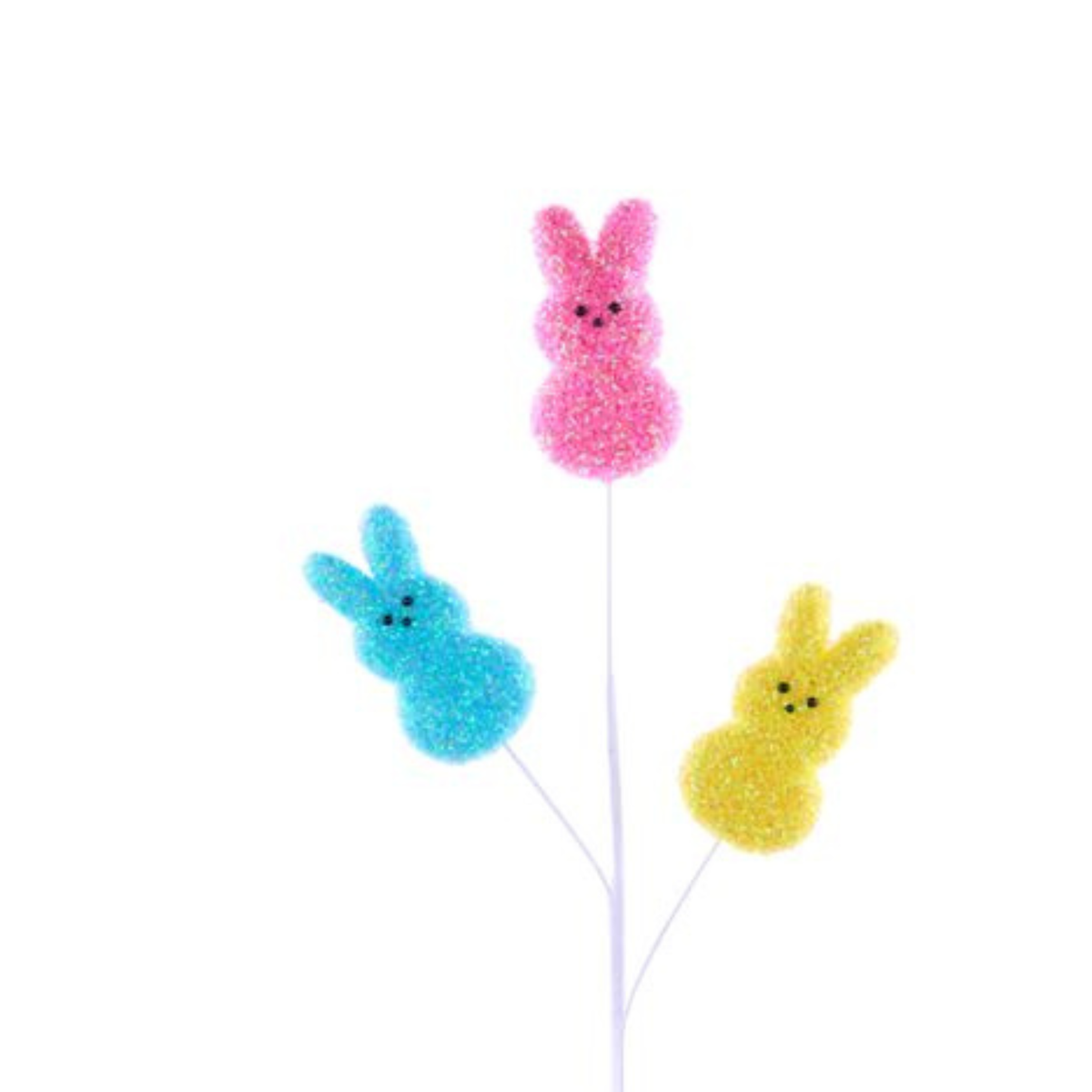 Glitter Foil Bunny Spray Wreath Embellishment –  Door Decor Wreath Attachment, Craft Supplies, The Ritzy Cactus
