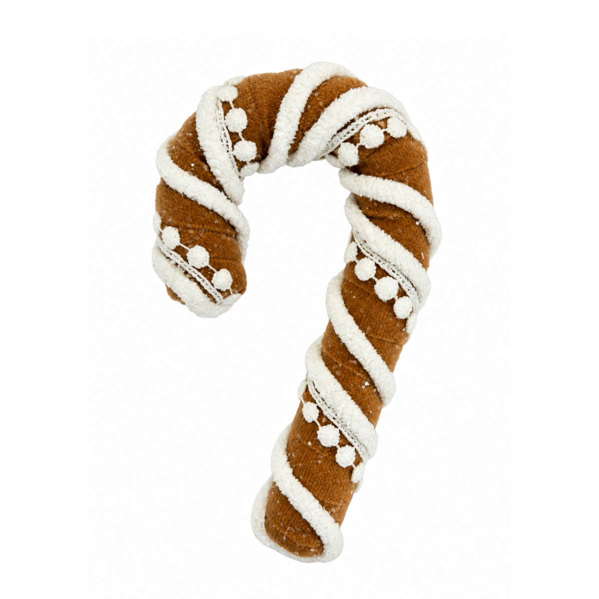 Gingerbread 7 Inch Candy Cane Embellishment Ornament