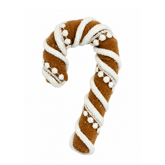 Gingerbread 7 Inch Candy Cane Embellishment Ornament