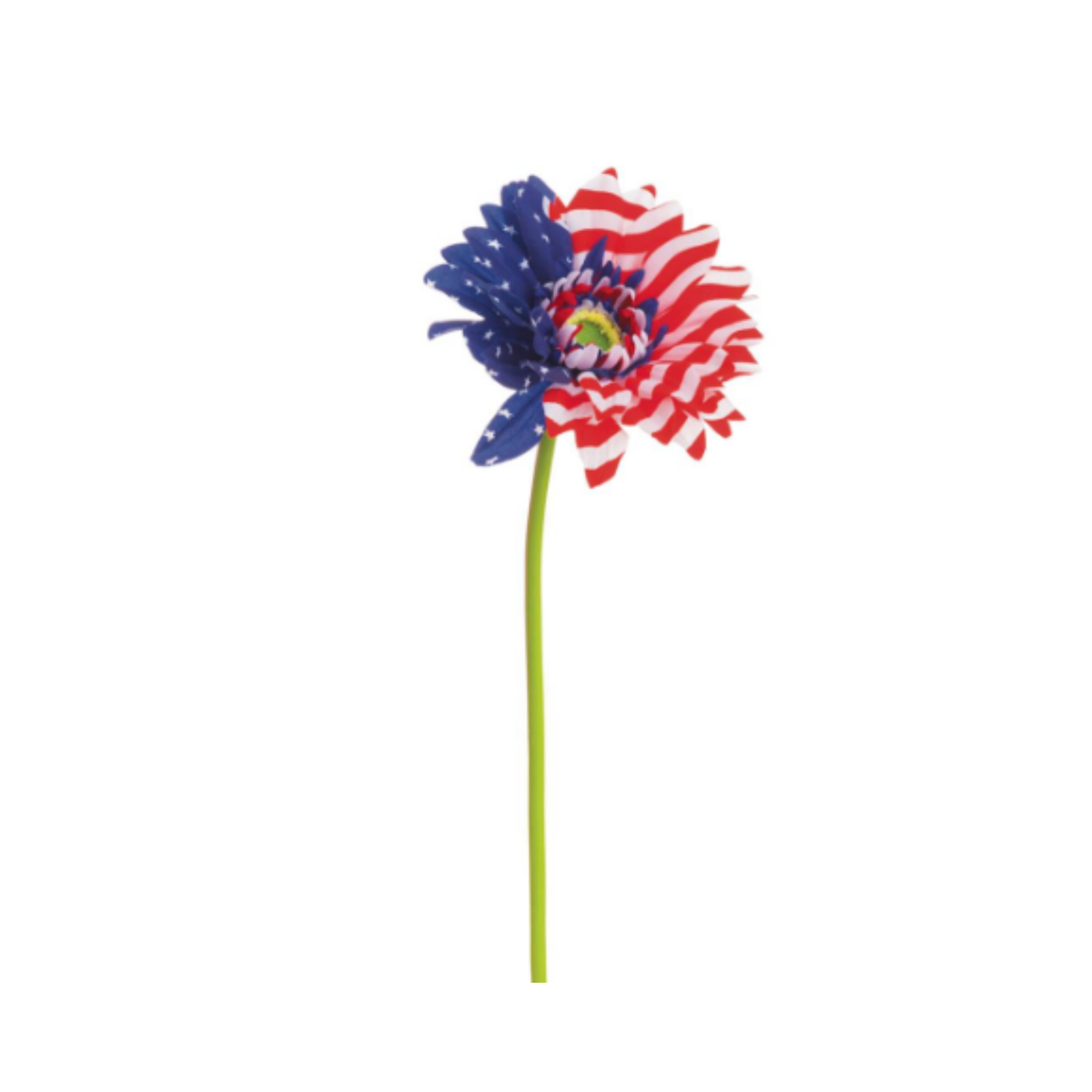 Stars & Stripes Daisy 28 Inch Stem, Home Decor, The Ritzy Cactus