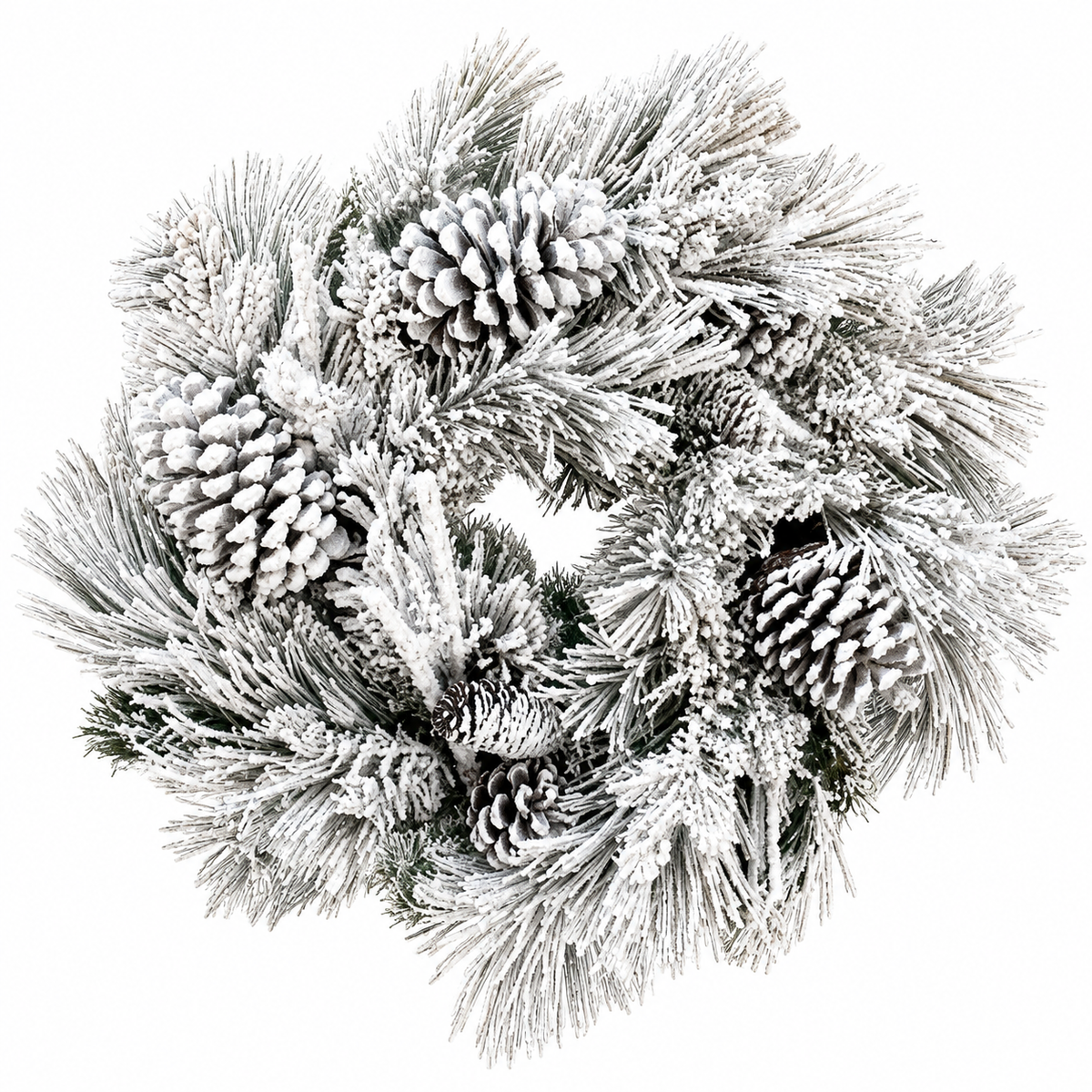 Snow Covered Pine Wreath Bases 20 Inches, Wreath Form, Wreath Making
