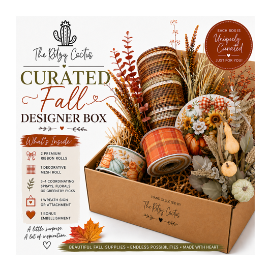 Curated Fall Designer Supply  Box | Premium Wreath Making Supplies