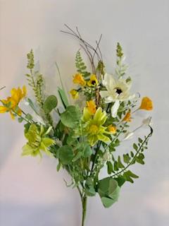 18" Summer Black Eyed Susan Spray, Wreath Embellishment, Wreath Supplies, Home Decor, Greenery, DIY Craft Supply