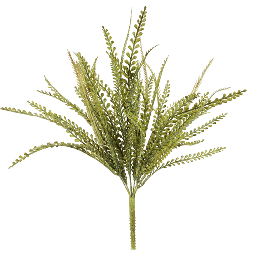 17.5" Button Sword Fern Bush, Wreath Embellishment, Wreath Supplies, Home Decor,  Greenery, DIY Craft Supply