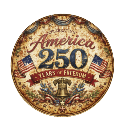 Celebrating America 10" Wreath Sign, Home Decor, The Ritzy Cactus