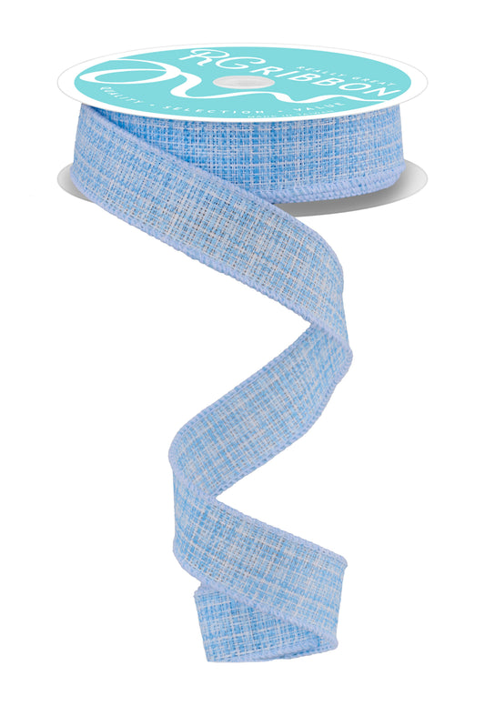 Blue Cross Check Wired Ribbon by RG Ribbon – 7/8" x 10 Yards, Wreath Ribbon, Craft Supplies, Baby Wreath Ribbon, Spring Ribbon