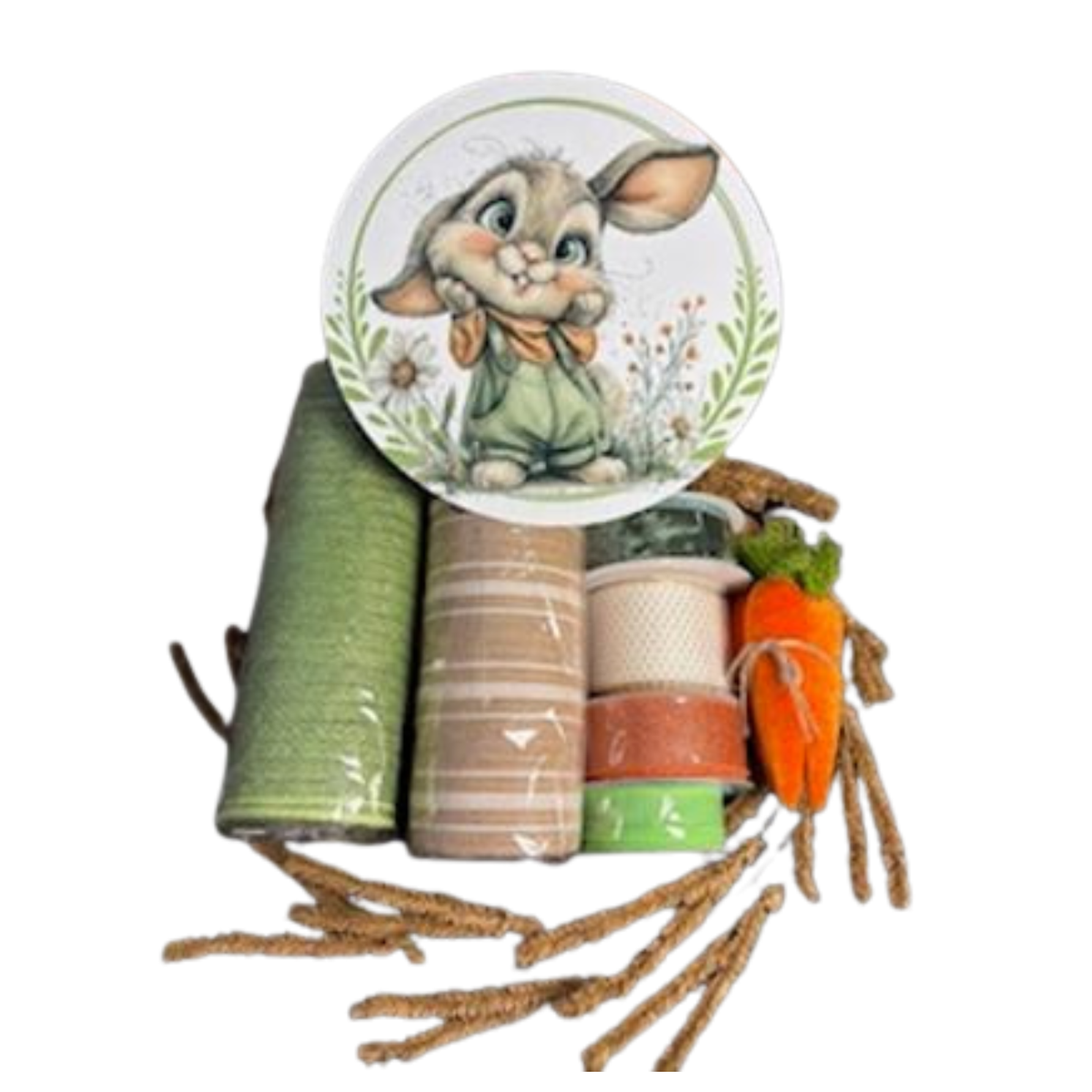 DIY Easter Bunny Wreath Kit, Spring Edition by The Ritzy Cactus, Seasonal Wreath Kit. This is a WREATH KIT