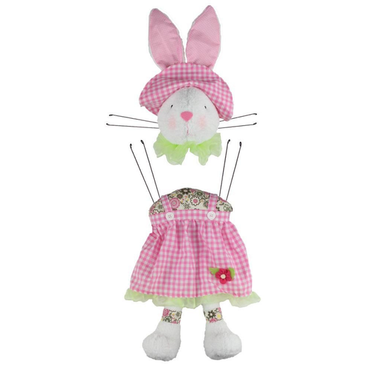 30" Girl Bunny Easter Wreath Attachment 2 Pieces, Easter Spring Wreath Supplies, DIY Craft Supplies, Wreath Making
