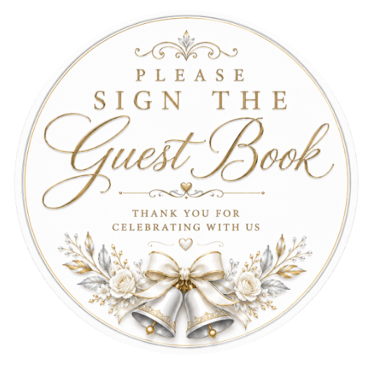 Sign Or Guest Book  10" Wreath Sign, Home Decor, The Ritzy Cactus