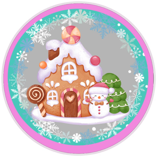 Gingerbread Snowman Sign, Wreath Sign, Home Decor