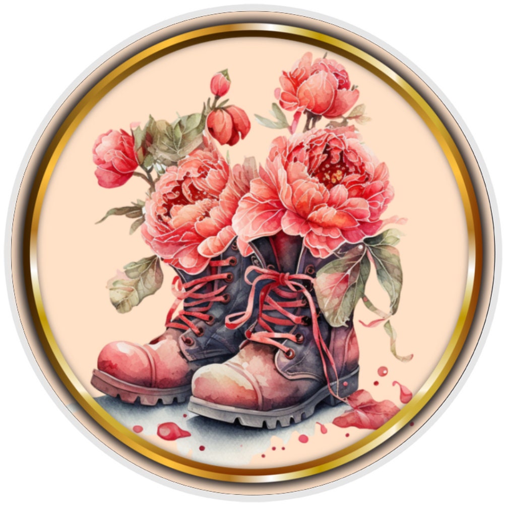 10 Rustic Boot Floral Sign, Wreath Sign, Home Decor